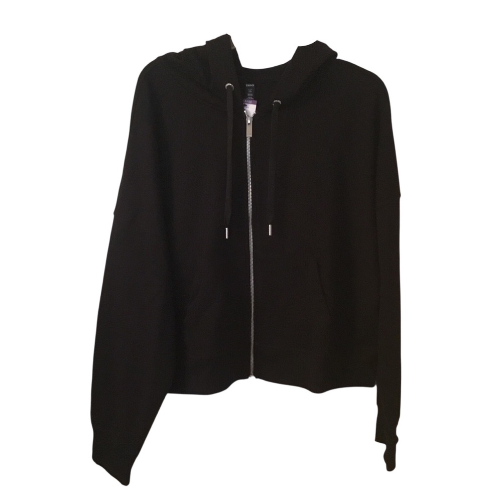 DKNY Tech Ottoman Full Zip Hoodie Black 2XL #201